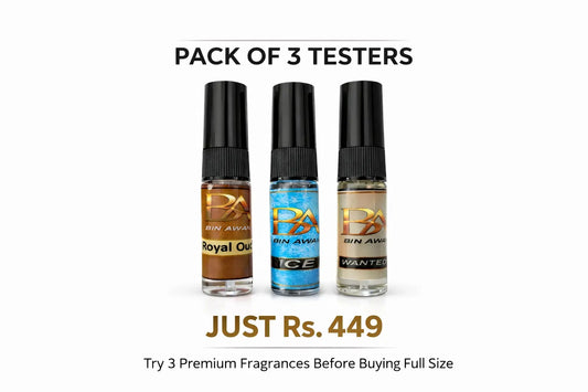 Bin Awan Premium Fragrance Set | Pack of 3 Perfume Testers (3ml Each)